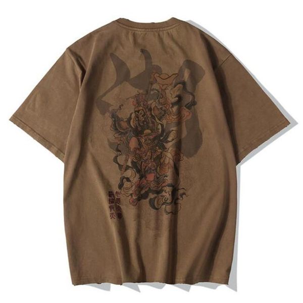men's t-shirts hip hop oversize washed t-shirt streetwear harajuku qi tian da sheng printed t shirt 2021 men summer dark color tshirt, White;black
men's t-shirts hip hop oversize washed t-shirt streetwear harajuku qi tian da sheng printed t shirt 2021 men summer dark color tshirt, White;black