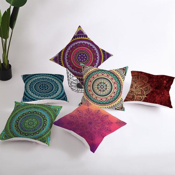 cushion/decorative pillow boho customized mandala case for sofa waist cover bed home decor pillowcases polyester 45x45cm 
cushion/decorative pillow boho customized mandala case for sofa waist cover bed home decor pillowcases polyester 45x45cm