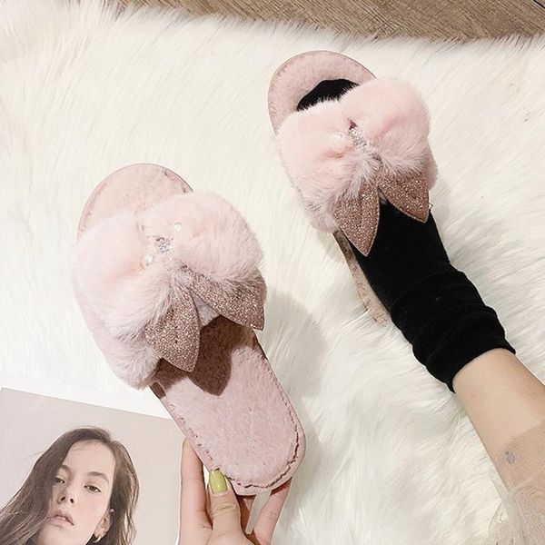 slippers winter fur -ear home women comfortable plush warm flat ladies casual shoes non-slip cute furry, Black
slippers winter fur -ear home women comfortable plush warm flat ladies casual shoes non-slip cute furry, Black