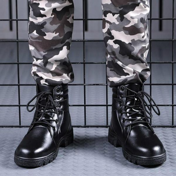 boots men's leisure big size steel toe caps work safety cow leather worker shoes platform security ankle boot protect footwear, Black
boots men's leisure big size steel toe caps work safety cow leather worker shoes platform security ankle boot protect footwear, Black