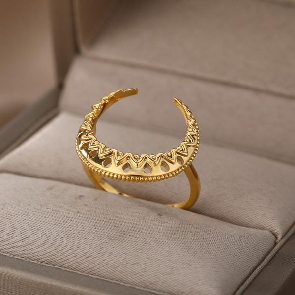 wedding rings hollow out moon for women vintage gold geometric ring party engagement goth finger kpop jewelry bague gifts, Slivery;golden
wedding rings hollow out moon for women vintage gold geometric ring party engagement goth finger kpop jewelry bague gifts, Slivery;golden