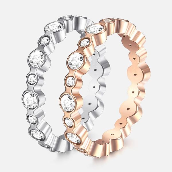 wedding rings stainless steel for women wave shaped iced out cz silver rose gold ring woman jewelry band couple gifts 4mm hkrm44, Slivery;golden
wedding rings stainless steel for women wave shaped iced out cz silver rose gold ring woman jewelry band couple gifts 4mm hkrm44, Slivery;golden