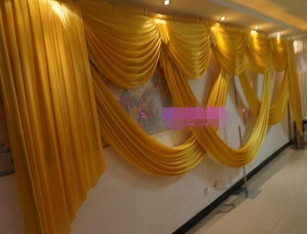 party decoration 6 meter long wedding swags for backdrop drapery event ice silk fabric background curtain
party decoration 6 meter long wedding swags for backdrop drapery event ice silk fabric background curtain