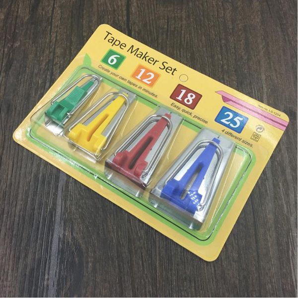 sewing accessories bias tape makers - 5 size 6mm 9mm 12mm 18mm 25mm bias binding tape maker, Black
sewing accessories bias tape makers - 5 size 6mm 9mm 12mm 18mm 25mm bias binding tape maker, Black