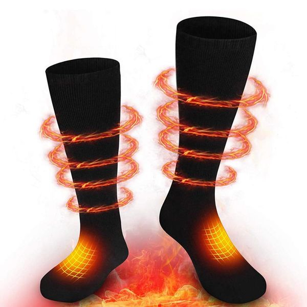 sports socks winter outdoor heating warm knee-high thick ice fishing cycling hiking electric warming thermal, Black
sports socks winter outdoor heating warm knee-high thick ice fishing cycling hiking electric warming thermal, Black