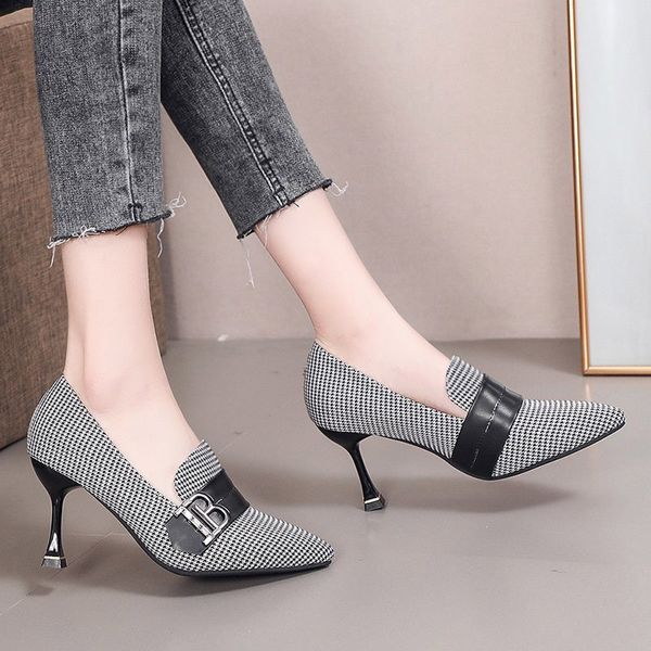 spring autumn women dress shoes plaid high heels patchwork stilettos pumps pointed toe ol office ladies shoes buckle pumps 8890ndress shoes, Black
spring autumn women dress shoes plaid high heels patchwork stilettos pumps pointed toe ol office ladies shoes buckle pumps 8890ndress shoes, Black