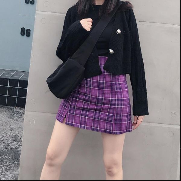 new women england style casual purple plaid skirts shorts high waist plaided mini skirt plus size s332, White;black
new women england style casual purple plaid skirts shorts high waist plaided mini skirt plus size s332, White;black