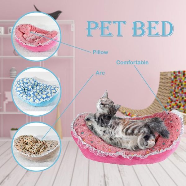 winter warm comfortable litter box cat furniture gatos accesorios lace side yuanbao shape pet bed with small pillow nest pet pad
winter warm comfortable litter box cat furniture gatos accesorios lace side yuanbao shape pet bed with small pillow nest pet pad