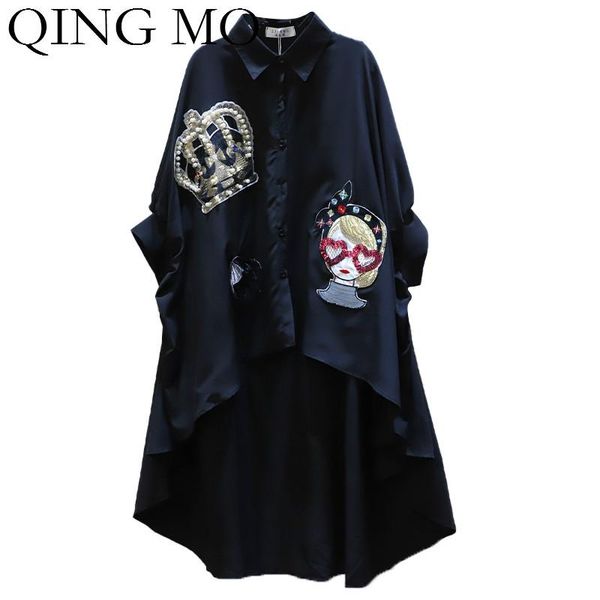 women's blouses & shirts spring summer black white women irregular blouse 2021 crown with beading female cartoon sequin zqy5073
women's blouses & shirts spring summer black white women irregular blouse 2021 crown with beading female cartoon sequin zqy5073