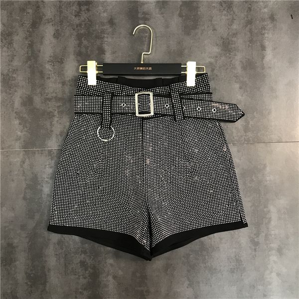 european fashion new design women's high waist with belt sashes rhinestone shinny bling patchwork loose plus size shorts trousers smlxl, White;black
european fashion new design women's high waist with belt sashes rhinestone shinny bling patchwork loose plus size shorts trousers smlxl, White;black
