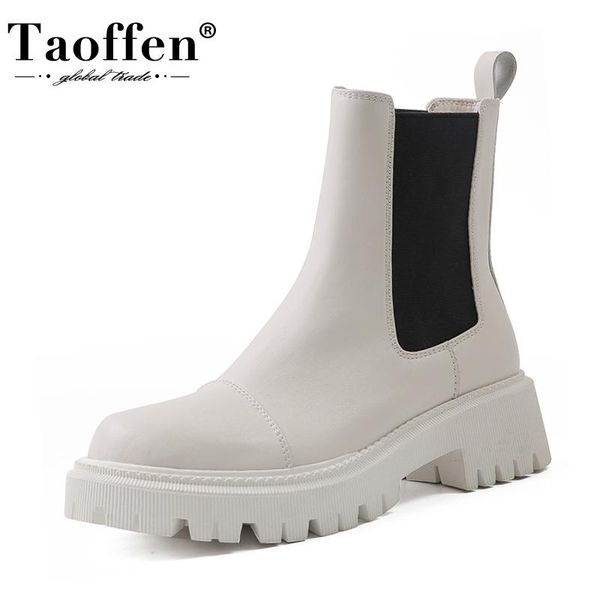 boots taoffen women ankle real leather mixed color shoes fashion cool short woman footwear size 34-39, Black
boots taoffen women ankle real leather mixed color shoes fashion cool short woman footwear size 34-39, Black
