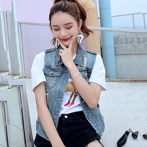 women's jackets slim-fit ripped denim jacket fashion short-sleeved trumpet, Black;brown
women's jackets slim-fit ripped denim jacket fashion short-sleeved trumpet, Black;brown