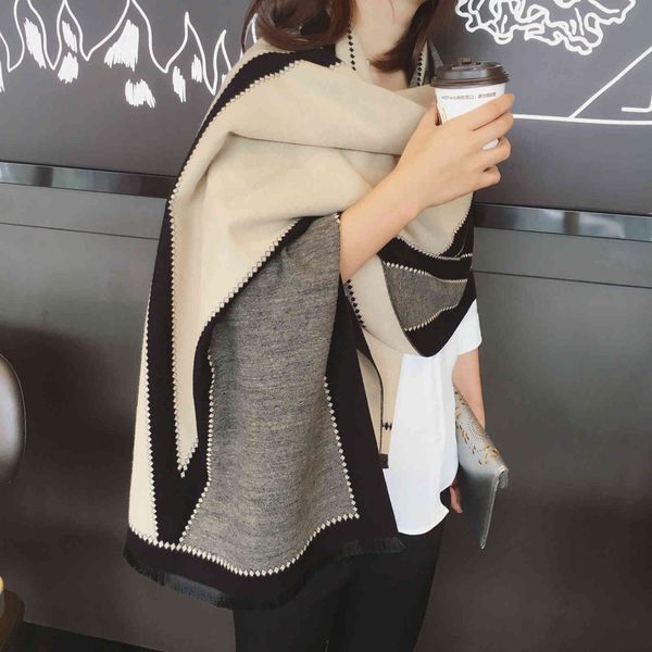 shawl women's autumn and winter korean version versatile thickened warm scarf double-sided enlarged office dual-purpose long, Blue;gray
shawl women's autumn and winter korean version versatile thickened warm scarf double-sided enlarged office dual-purpose long, Blue;gray