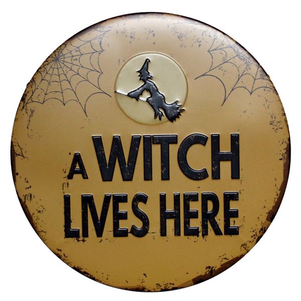 witch lives here vintage metal signs cafe bar pub halloween wall decor retro plaque home wall stickers festival tools 30cm r011
witch lives here vintage metal signs cafe bar pub halloween wall decor retro plaque home wall stickers festival tools 30cm r011