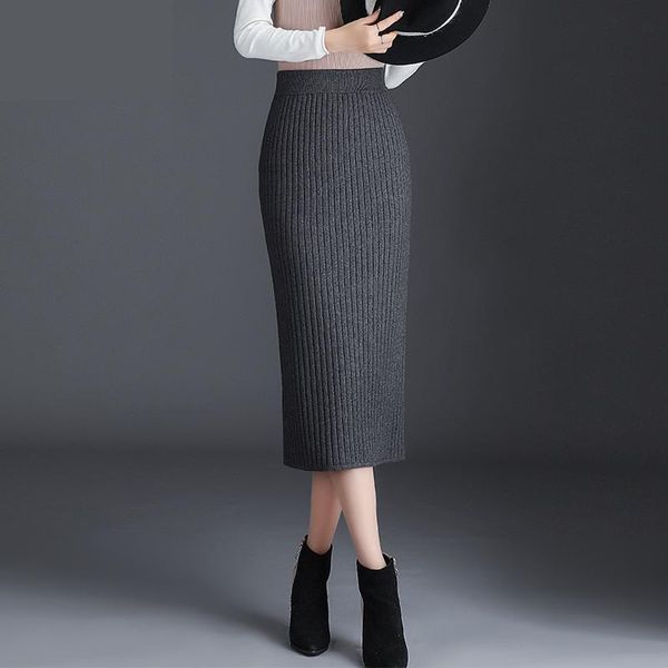 skirts fashion knitted women autumn winter casual straight mid-calf womens plus size elastic waist, Black
skirts fashion knitted women autumn winter casual straight mid-calf womens plus size elastic waist, Black