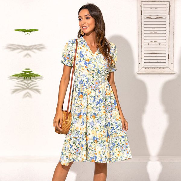 2021 new fashion ladies v neck slim print spring summer women short sleeve chiffon mid calf floral causal 15 colors s-xl 8g92, Black;gray
2021 new fashion ladies v neck slim print spring summer women short sleeve chiffon mid calf floral causal 15 colors s-xl 8g92, Black;gray