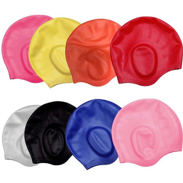 swimming caps silicone waterproof 3d for men women long hair hat cover ear bone pool caps`
swimming caps silicone waterproof 3d for men women long hair hat cover ear bone pool caps`