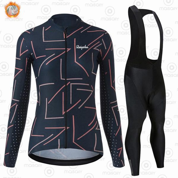 racing sets ralvpha 2021 women's winter fleece cycling jersey and mountain bike ropa ciclismo, Black;blue
racing sets ralvpha 2021 women's winter fleece cycling jersey and mountain bike ropa ciclismo, Black;blue