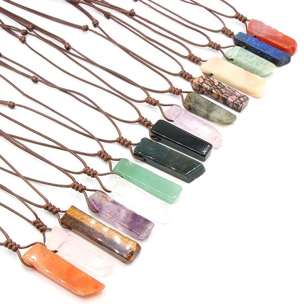 healing natural stone pendant raw mineral irregular rectangle quartz pendulum amazonite tiger eye lapsi pink crystal, Silver
healing natural stone pendant raw mineral irregular rectangle quartz pendulum amazonite tiger eye lapsi pink crystal, Silver