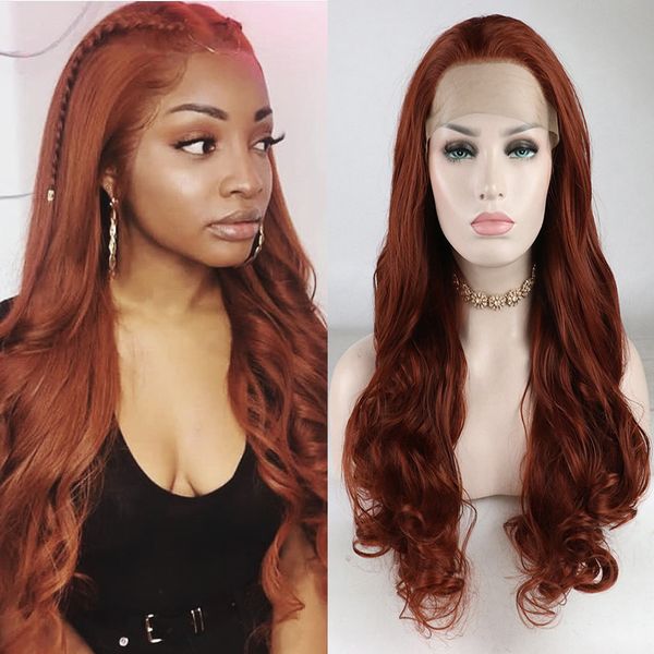 costume accessories middle part 26 inch long orange brown synthetic lace front wigs for women babyhair natural hairline body wave cosplay wi, Silver
costume accessories middle part 26 inch long orange brown synthetic lace front wigs for women babyhair natural hairline body wave cosplay wi, Silver