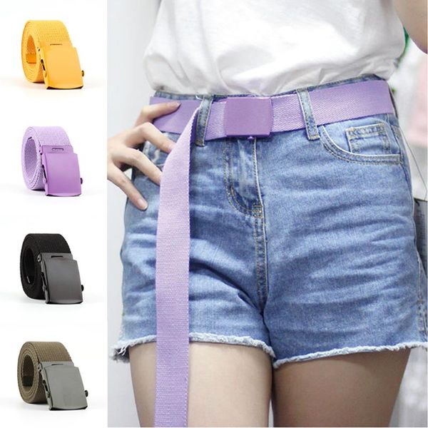 fashion canvas wide belt for women casual female waist with plastic buckle long belts solid color classic stylish waistband, Black;brown
fashion canvas wide belt for women casual female waist with plastic buckle long belts solid color classic stylish waistband, Black;brown