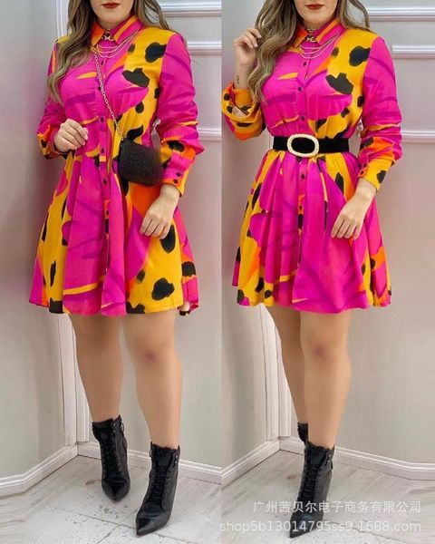 casual dresses women a line mini dress rose red printed shirt full sleeve high waist button neck fashion women's, Black;gray
casual dresses women a line mini dress rose red printed shirt full sleeve high waist button neck fashion women's, Black;gray