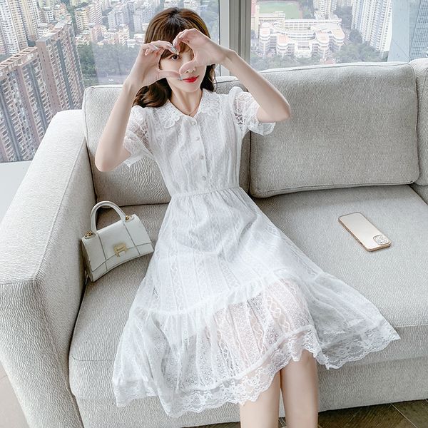 white dresses for women dress lace hollow out clothing summer short sleeve see through korean style fashion cute sweet, Black;gray
white dresses for women dress lace hollow out clothing summer short sleeve see through korean style fashion cute sweet, Black;gray
