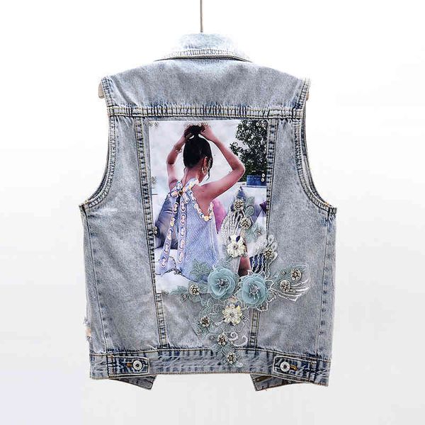 women's jackets jackets spring summer flowers beading sequins women sleeveless denim vests all match korean jean waistcoat street fashi, Black;brown
women's jackets jackets spring summer flowers beading sequins women sleeveless denim vests all match korean jean waistcoat street fashi, Black;brown