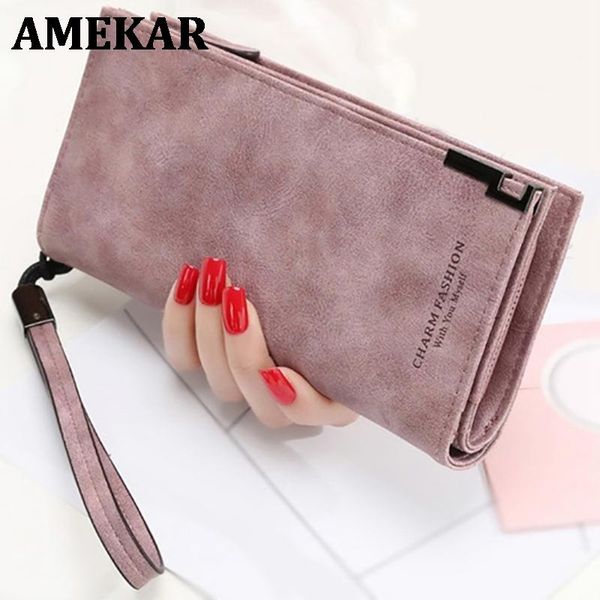 wallets s brand wallet women scrub leather lady purses ladies clutch long female carteira feminina, Red;black
wallets s brand wallet women scrub leather lady purses ladies clutch long female carteira feminina, Red;black