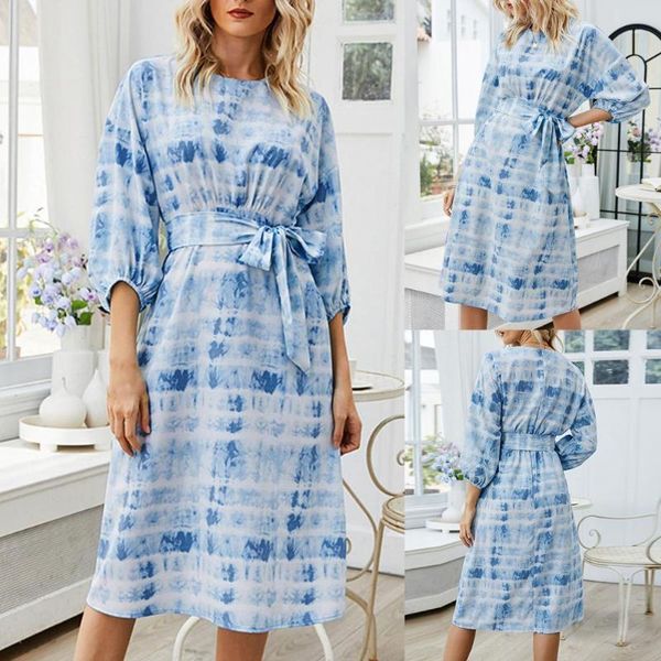 casual dresses ladies thin loose tie slimming dress mid-sleeve o-neck high waist mid-length soft tie-dye printed, Black;gray
casual dresses ladies thin loose tie slimming dress mid-sleeve o-neck high waist mid-length soft tie-dye printed, Black;gray