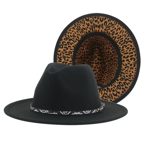 wide brim hats for women fedoras women's hat leopard patchwork panama jazz caps men vintage casual wedding sombreros de mujer, Blue;gray
wide brim hats for women fedoras women's hat leopard patchwork panama jazz caps men vintage casual wedding sombreros de mujer, Blue;gray
