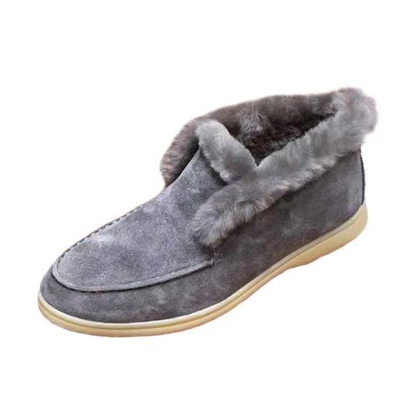 boots cow suede fur winter women's trendy ankle keep warm shoes comfortable wool outside slip-on snow, Black
boots cow suede fur winter women's trendy ankle keep warm shoes comfortable wool outside slip-on snow, Black