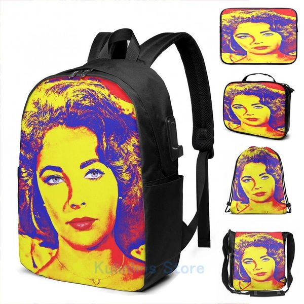 backpack funny graphic print elizabeth taylor usb charge men school bags women bag travel laptop
backpack funny graphic print elizabeth taylor usb charge men school bags women bag travel laptop