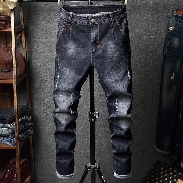 the manufacturer directlyautumn and winter new jeans men's korean slim fit elastic small foot casual pants, Blue
the manufacturer directlyautumn and winter new jeans men's korean slim fit elastic small foot casual pants, Blue