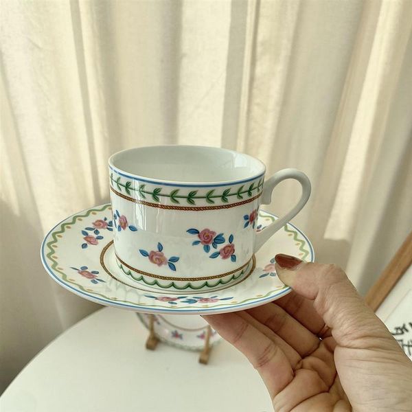 mugs retro nordic flower white ceramic coffee cup saucer set breakfast drinking tea kitchen vintage mug decorative cups
mugs retro nordic flower white ceramic coffee cup saucer set breakfast drinking tea kitchen vintage mug decorative cups
