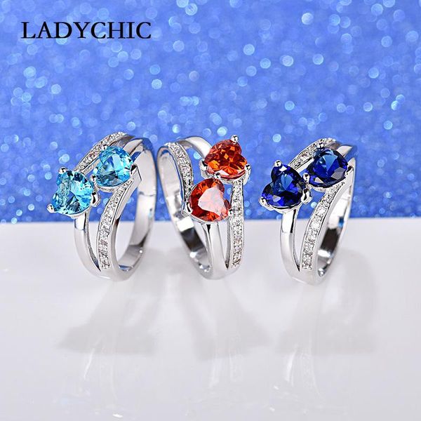 wedding rings ladychic romantic silver color love heart for women blue/green/red 3 colors zircon crystal engagement ring lr1069, Slivery;golden
wedding rings ladychic romantic silver color love heart for women blue/green/red 3 colors zircon crystal engagement ring lr1069, Slivery;golden