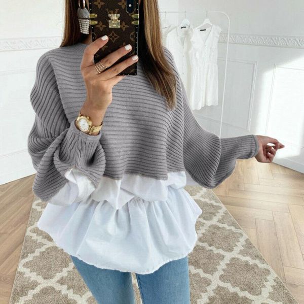 women's blouses & shirts women long sleeve frill ruffle ladies casual loose pullover blouse, White
women's blouses & shirts women long sleeve frill ruffle ladies casual loose pullover blouse, White