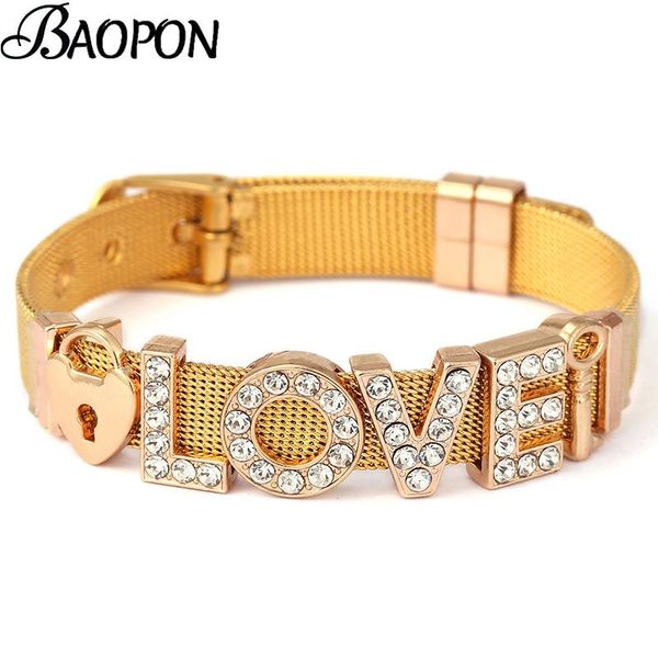 link, chain 2021 trend stainless steel strap mesh bracelets with love key lock beads charm keeper bracelet bangle women wife jewelry gift, Black
link, chain 2021 trend stainless steel strap mesh bracelets with love key lock beads charm keeper bracelet bangle women wife jewelry gift, Black