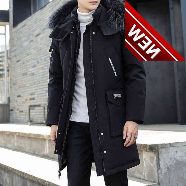 men's winter white duck down jackets 2021 mid-length fur collar hooded coats trendy black windbreaker outwear clothing
men's winter white duck down jackets 2021 mid-length fur collar hooded coats trendy black windbreaker outwear clothing