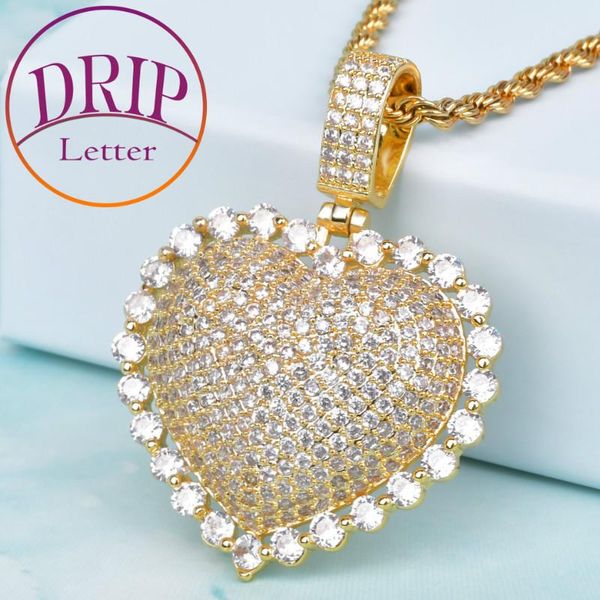 pendant necklaces whith gold color zircona heart for women hip hop rock street necklace jewelry, Silver
pendant necklaces whith gold color zircona heart for women hip hop rock street necklace jewelry, Silver