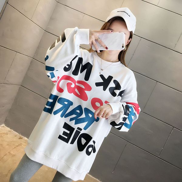 2021 winter o neck letter print casual pullovers fashion long sleeve fleece sweatshirt women 5vks, Black
2021 winter o neck letter print casual pullovers fashion long sleeve fleece sweatshirt women 5vks, Black