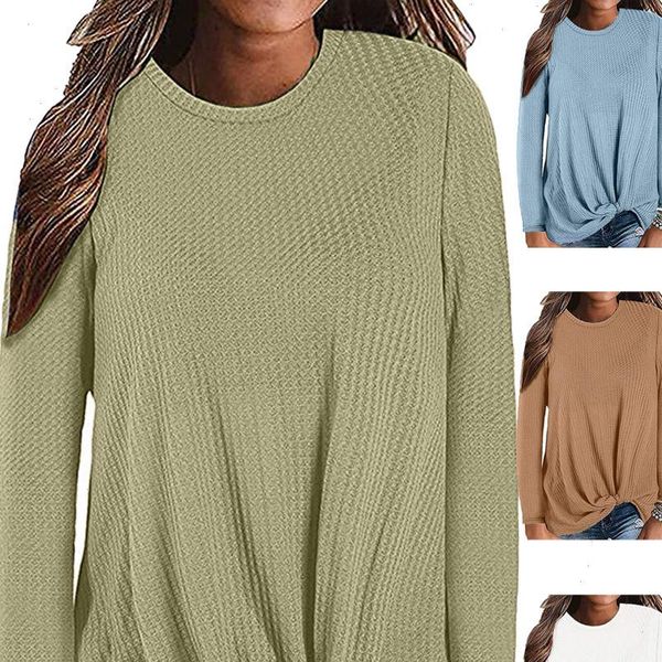 chiffon blouse womens casual long sleeve autumn knot waffle knit tunic blouse cute shirts winner girl lady 729, White
chiffon blouse womens casual long sleeve autumn knot waffle knit tunic blouse cute shirts winner girl lady 729, White