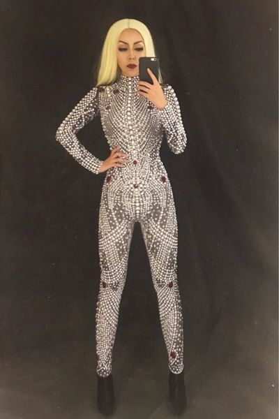 bling rhinestone jumpsuit sparkling crystal pearl bodysuit nightclub party female singer stage wear rompers women jumpsuit, Black;red
bling rhinestone jumpsuit sparkling crystal pearl bodysuit nightclub party female singer stage wear rompers women jumpsuit, Black;red