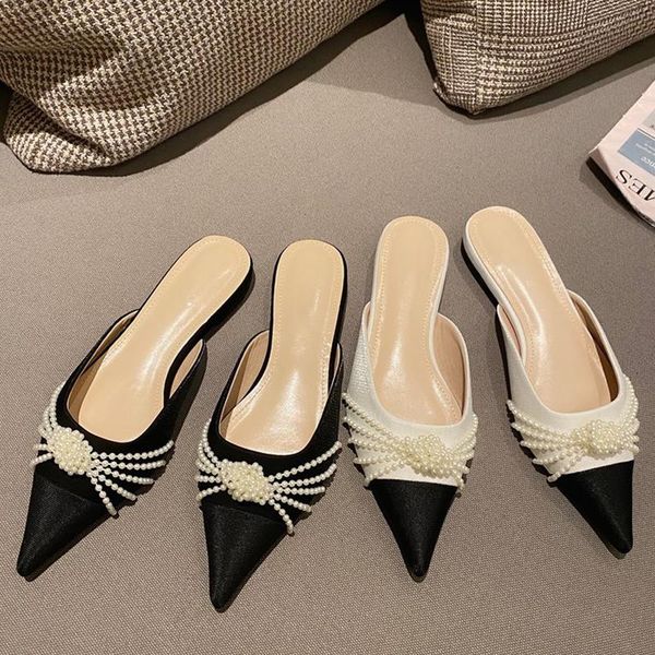 slippers 2021 women fashion pearl flat heel slides shoes for woman casual slip on mules female spring flats, Black
slippers 2021 women fashion pearl flat heel slides shoes for woman casual slip on mules female spring flats, Black