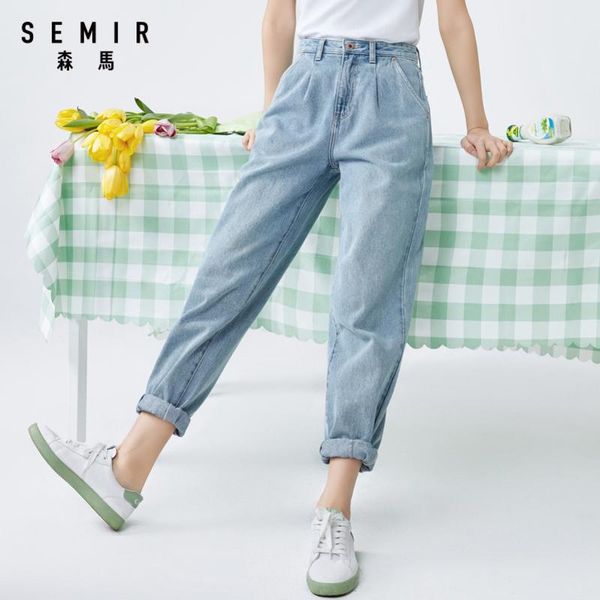 women's jeans semir women cotton 2021 summer loose high waist trend straight simple girl casual, Blue
women's jeans semir women cotton 2021 summer loose high waist trend straight simple girl casual, Blue