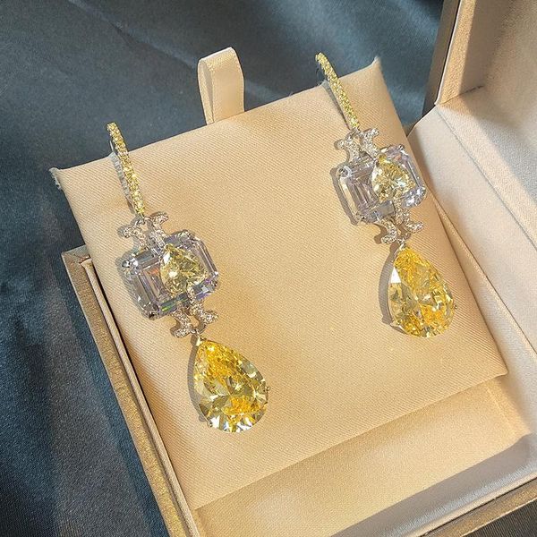 dangle & chandelier premium high carbon diamond 925 sterling silver drop yellow dirll long earrings female luxury temperament dinner fine je
dangle & chandelier premium high carbon diamond 925 sterling silver drop yellow dirll long earrings female luxury temperament dinner fine je