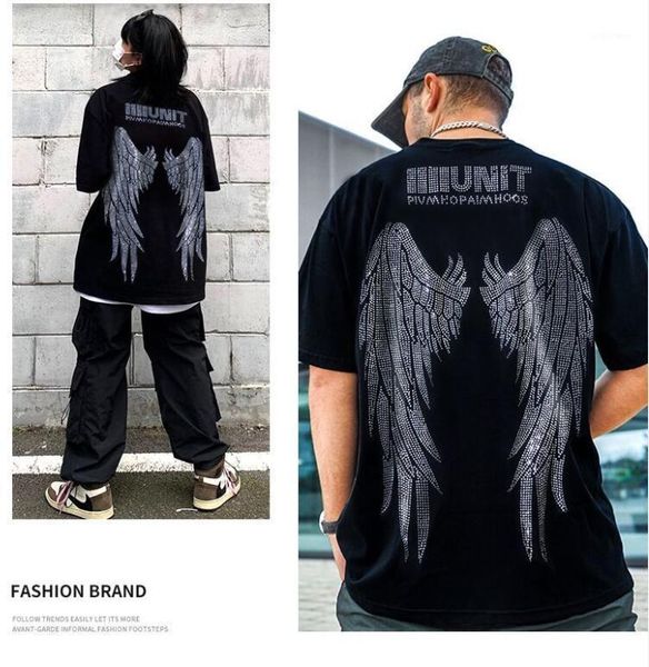 men's t-shirts drill wing arrival tshirt rhinestones shirt casual fashion tees, White;black
men's t-shirts drill wing arrival tshirt rhinestones shirt casual fashion tees, White;black