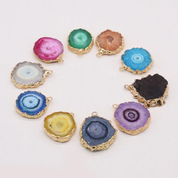 charms retro small pendant natural stone irregular round agate for jewelry making diy necklace earring accessories women gift, Bronze;silver
charms retro small pendant natural stone irregular round agate for jewelry making diy necklace earring accessories women gift, Bronze;silver