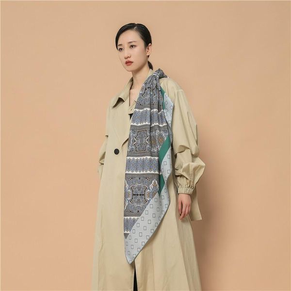scarves 110*110cm silk mulberry scarf retro printed sand washed twill large square, Blue;gray
scarves 110*110cm silk mulberry scarf retro printed sand washed twill large square, Blue;gray