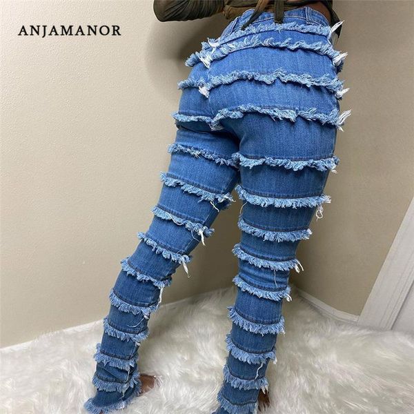 women's jeans anjamanor fashion high waisted ripped patchwork blue denim trousers streetwear women vintage clothes d87-ec54
women's jeans anjamanor fashion high waisted ripped patchwork blue denim trousers streetwear women vintage clothes d87-ec54